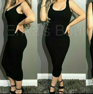 Black BodyCon maxi dress
